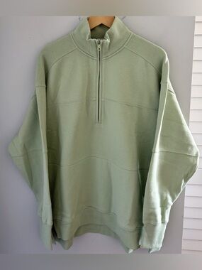 NWT Aerie Cloud Fleece Quarter Zip Sweatshirt M